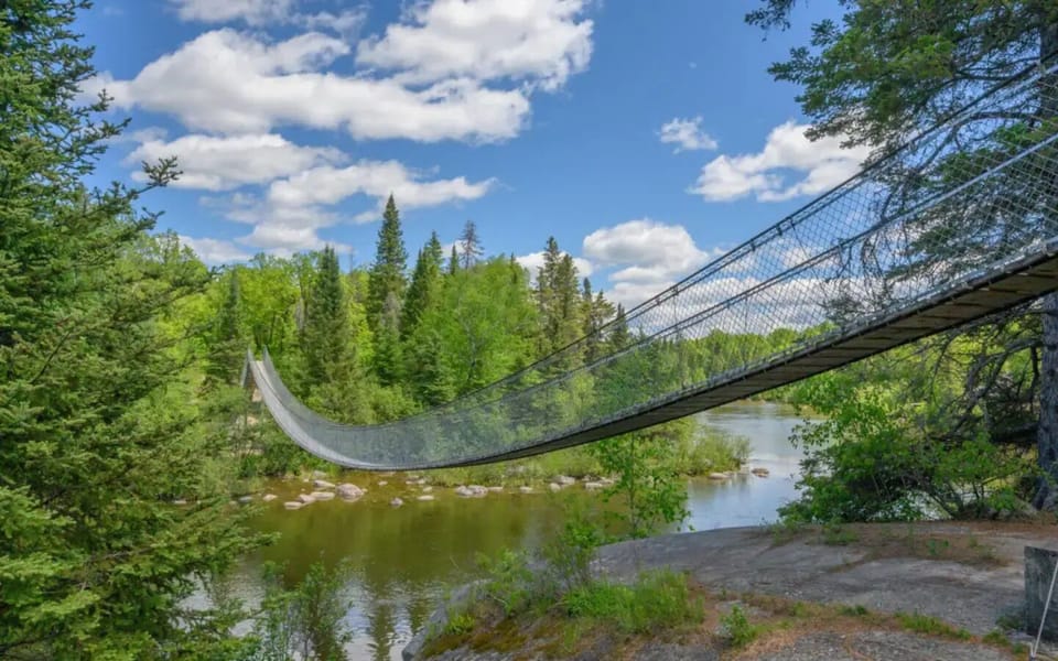 Pinawa Suspension bridge