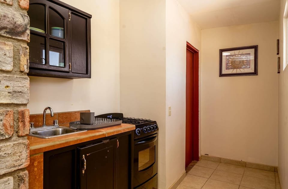 Beach vacation rental studio with fully equipped kitchen in Rancho Percebu, San Felipe BC MX. Cook, relax & enjoy your Baja California escape!