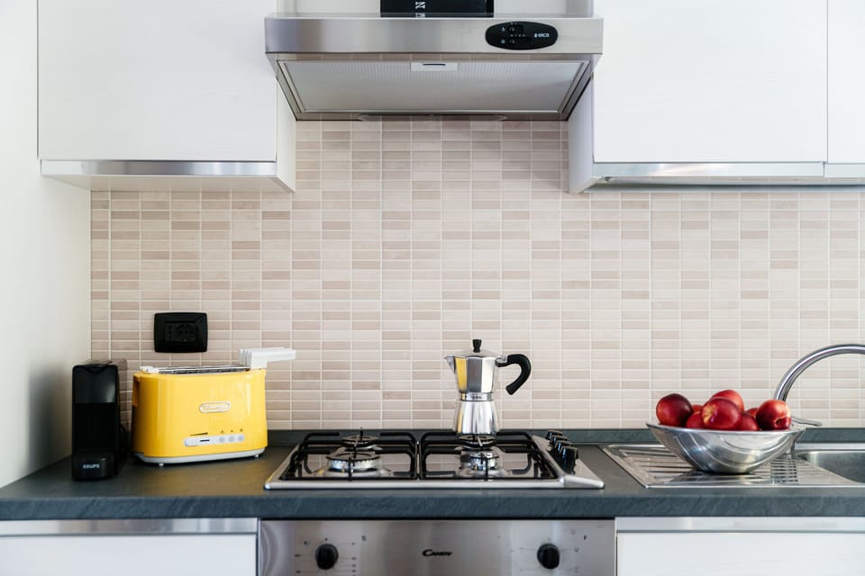 Apartment, Lake View | Private kitchen | Espresso maker, electric kettle