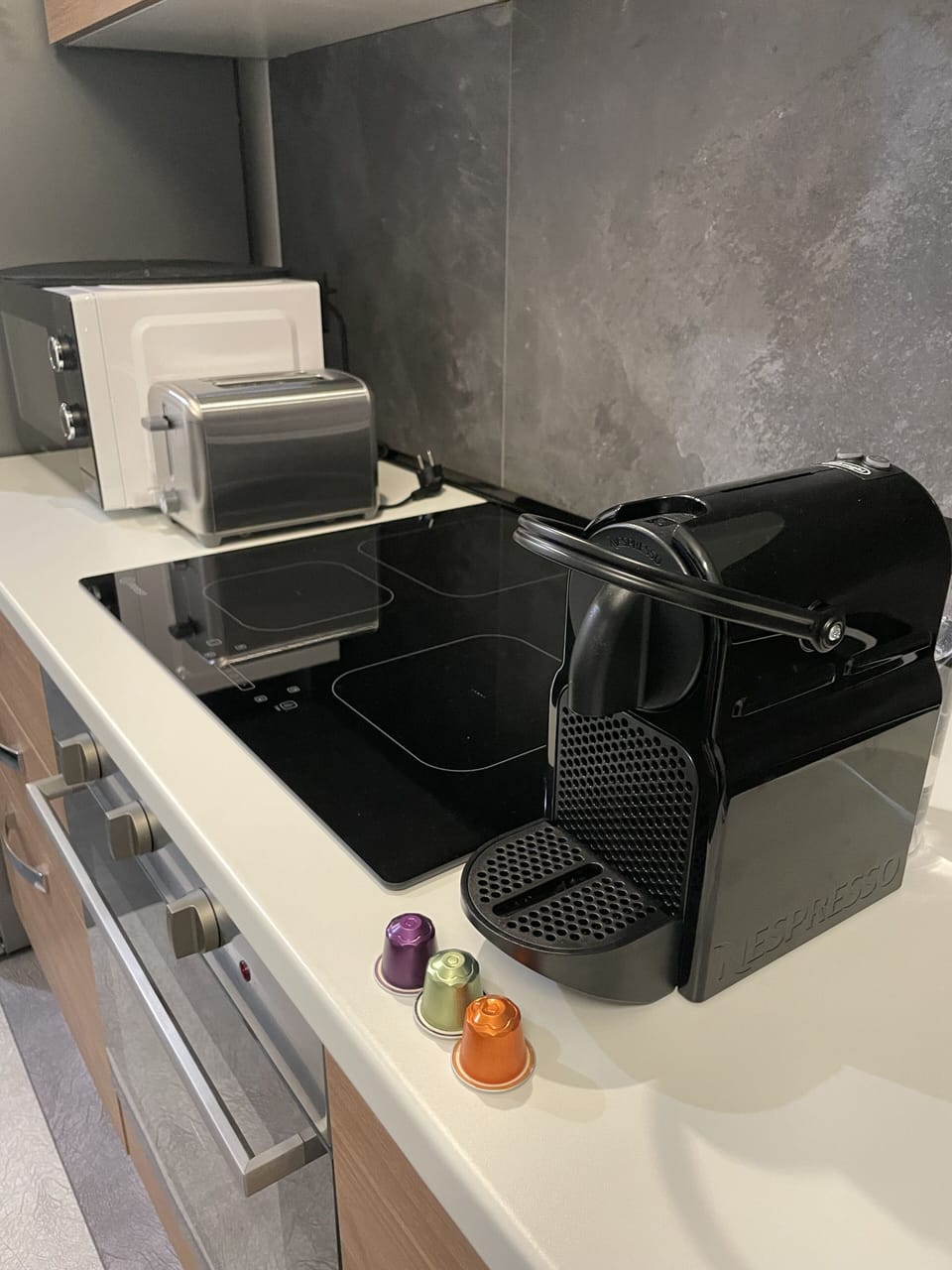 Family Apartment | Private kitchen | Full-size fridge, microwave, oven, stovetop
