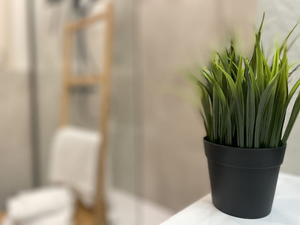 Family Apartment | Bathroom | Shower, rainfall showerhead, hair dryer, bidet