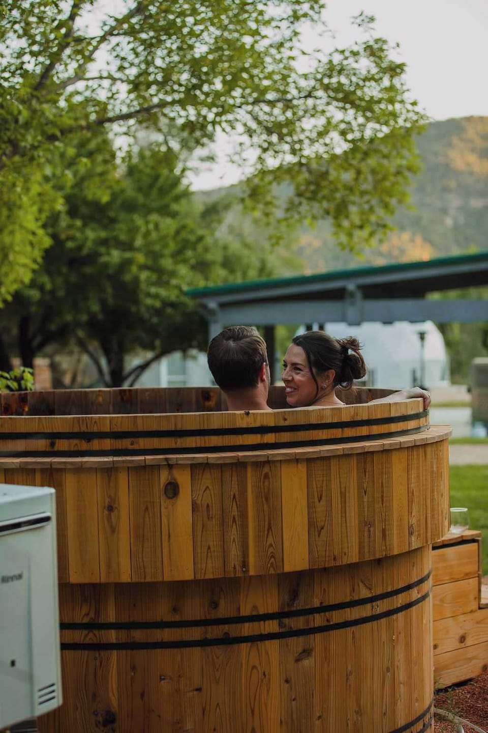 A truly unique hot tub experience awaits. Have you ever soaked in a view quite like this?