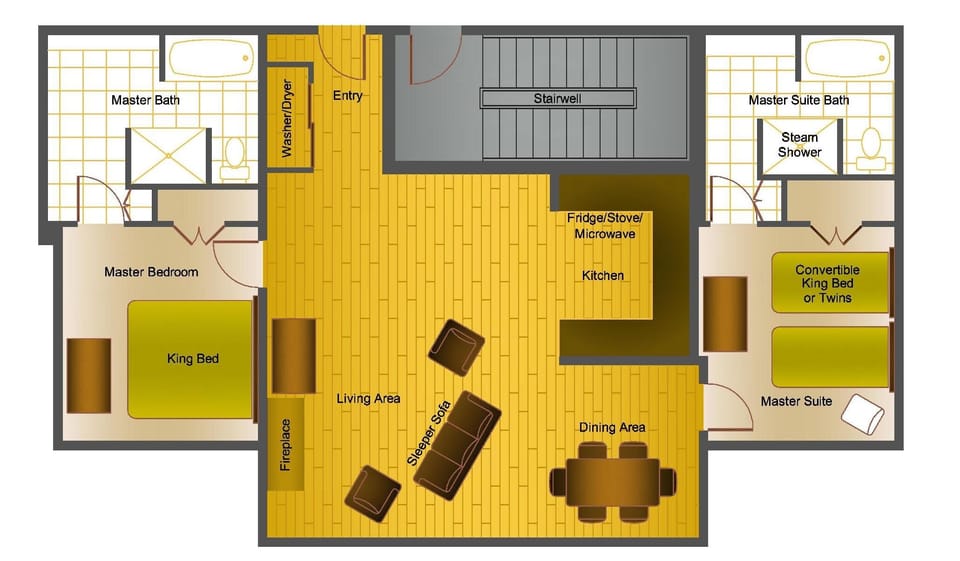 Condo, 2 Bedrooms | Floor plan