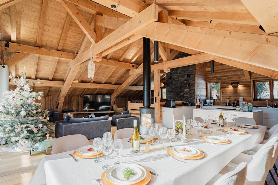 vue d'endsemble espace a vivre chalet cle´mence