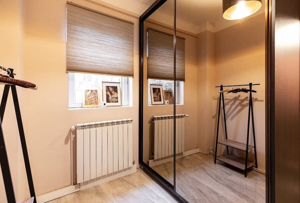 Last but not least, the second bedroom also connects to a private dressing room with huge storage space and mirrors. Just don't get lost.