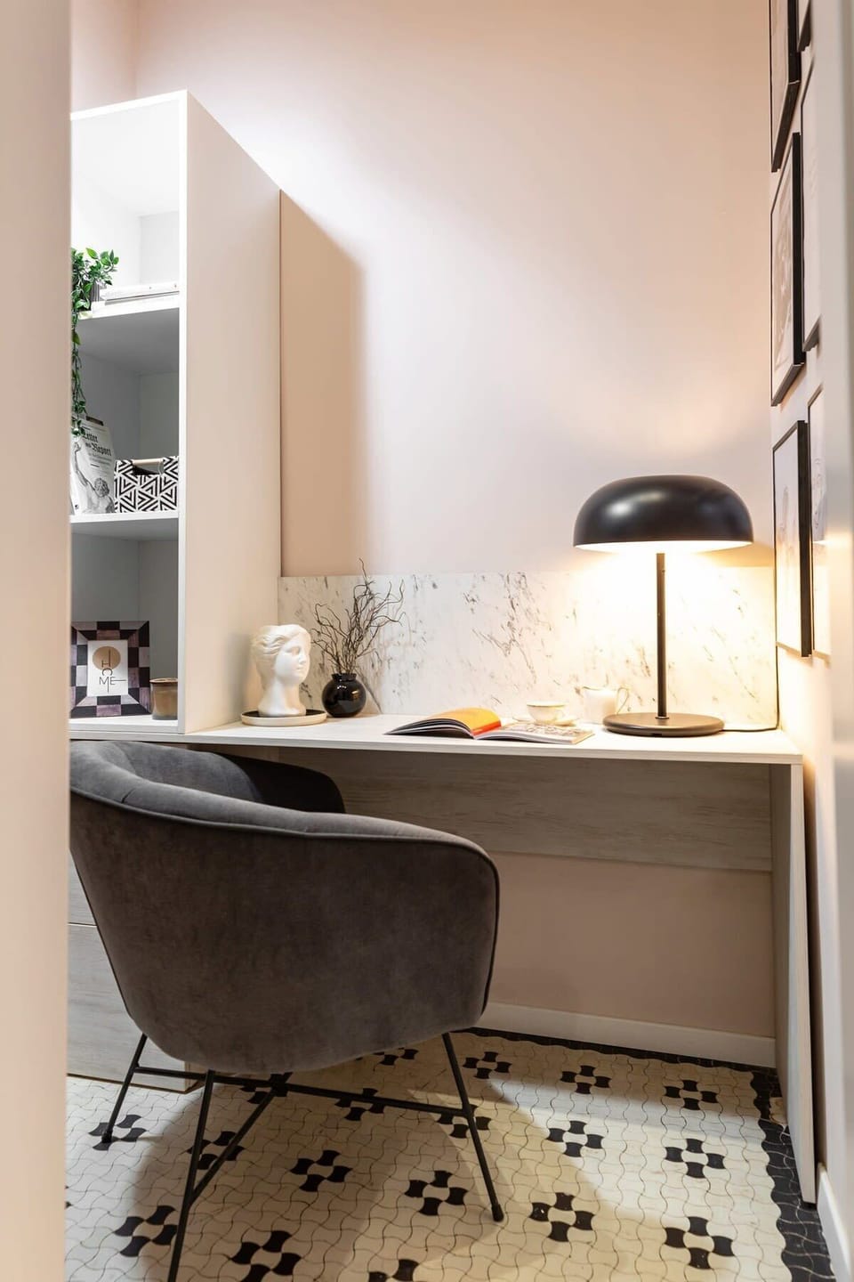Step into productivity in our stylish work nook, where innovation meets comfort.