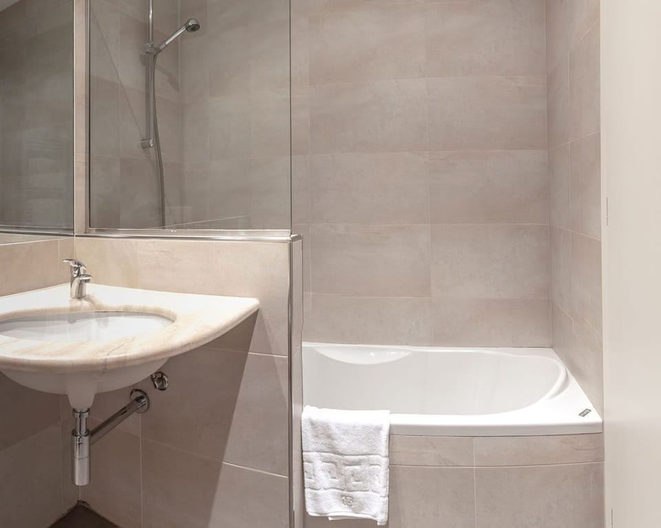 Deluxe Double Room | Bathroom | Free toiletries, hair dryer, bidet, towels