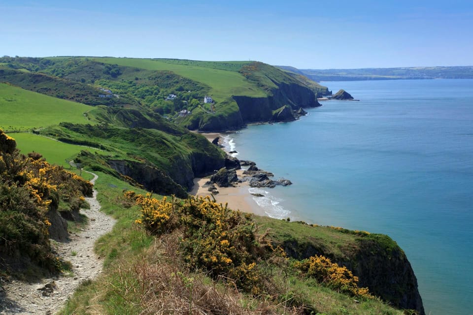 View along the coast