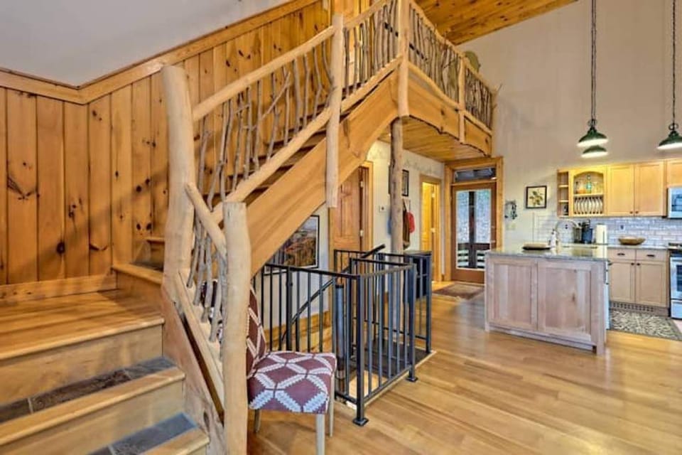 Stairs to upstairs bedroom