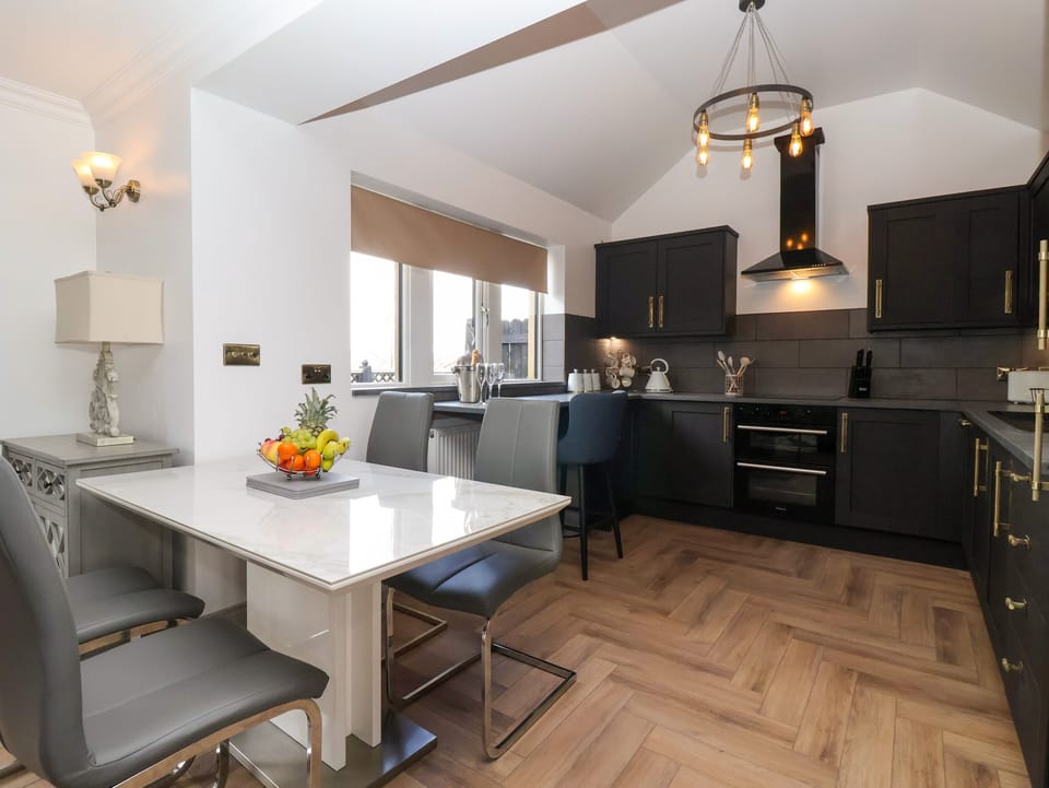 Fridge, dishwasher, electric kettle, toaster