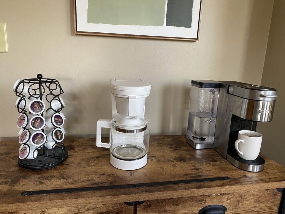 Coffee bar….what’s your brew? Pods provided.