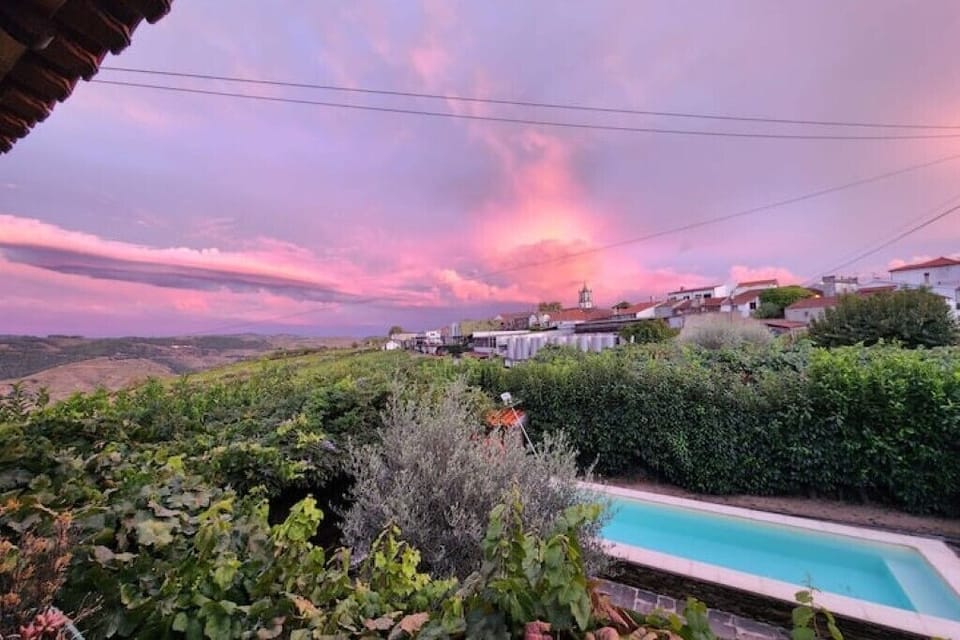 entardecer, visto da varanda
