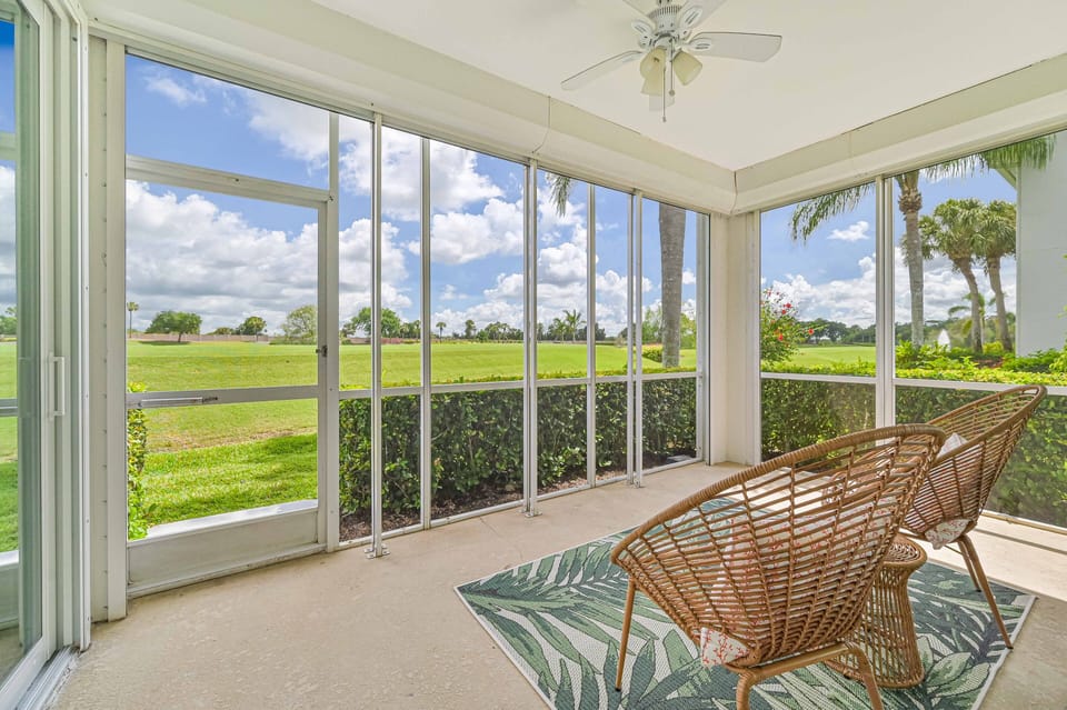 TSR2004 - Enjoy the wide golf course view to the 8th hole from your screened in lanai, living area and primary bedroom