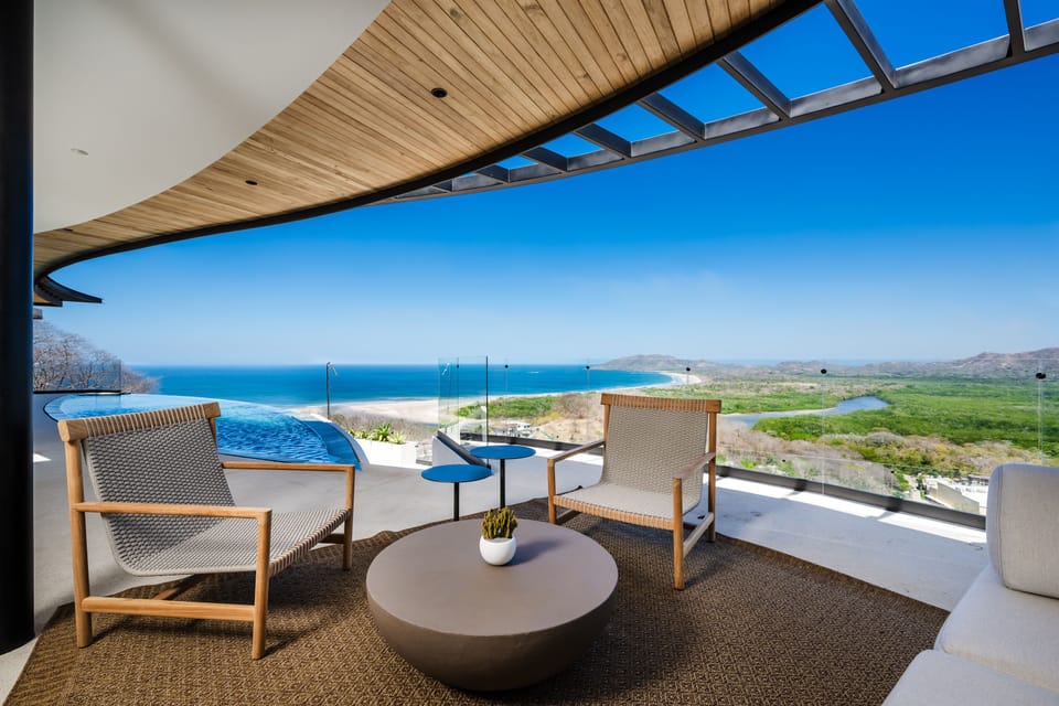Terrace seating area to relax with a view