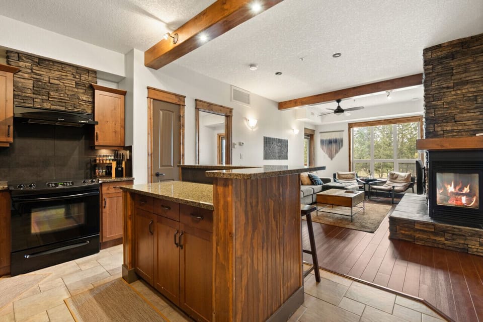 Full kitchen with amazing bonus amenities such as a slow cooker, rice maker, blender & waffle maker