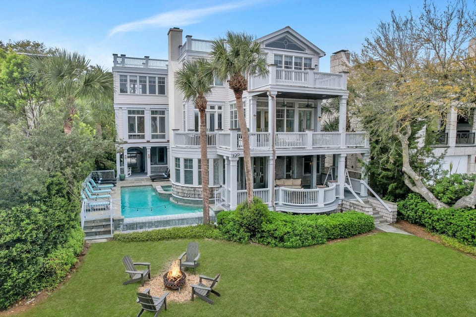 Aerial View of Front Lawn