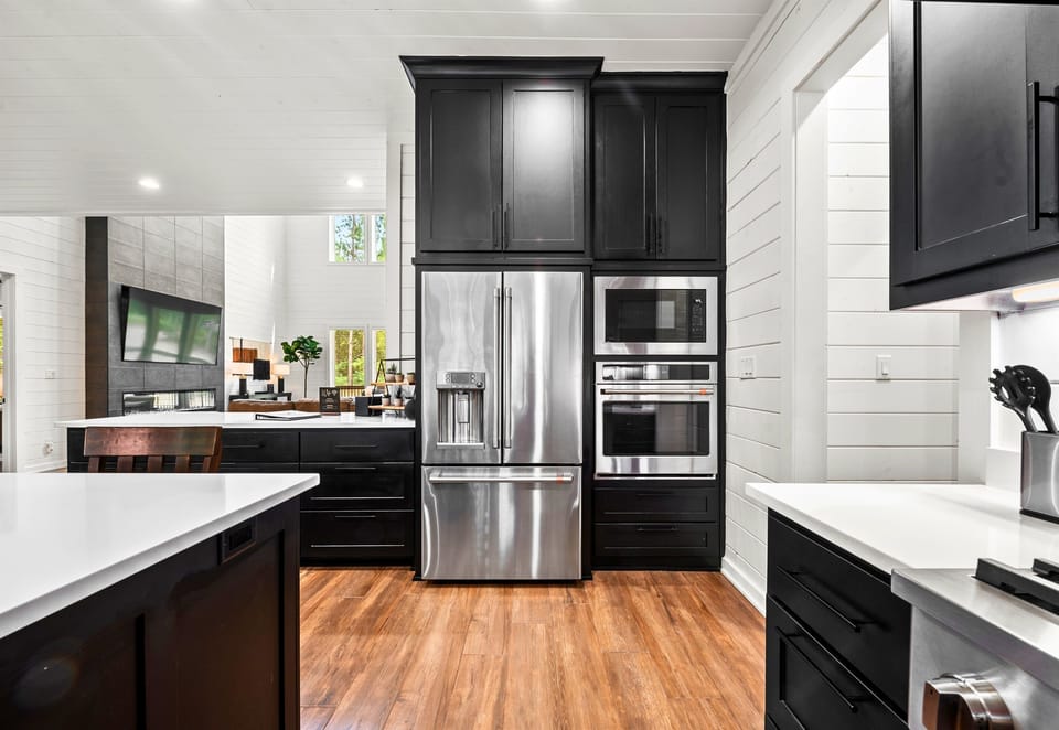 Cook up a storm in this stylish kitchen, where elegance meets functionality.