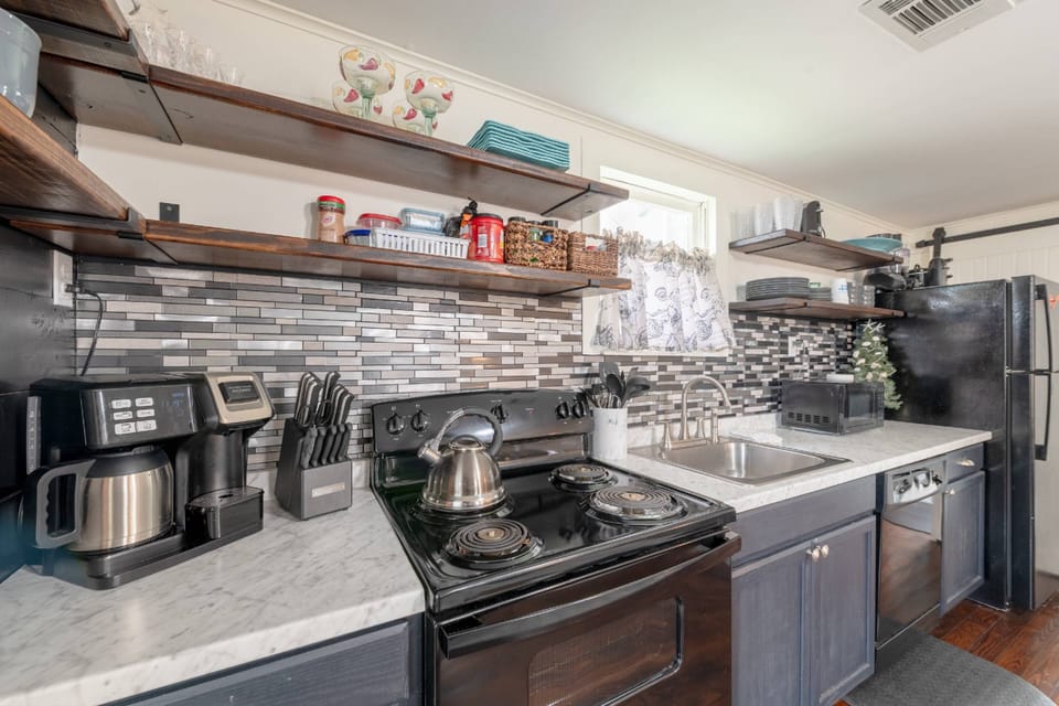 Fully stocked kitchen