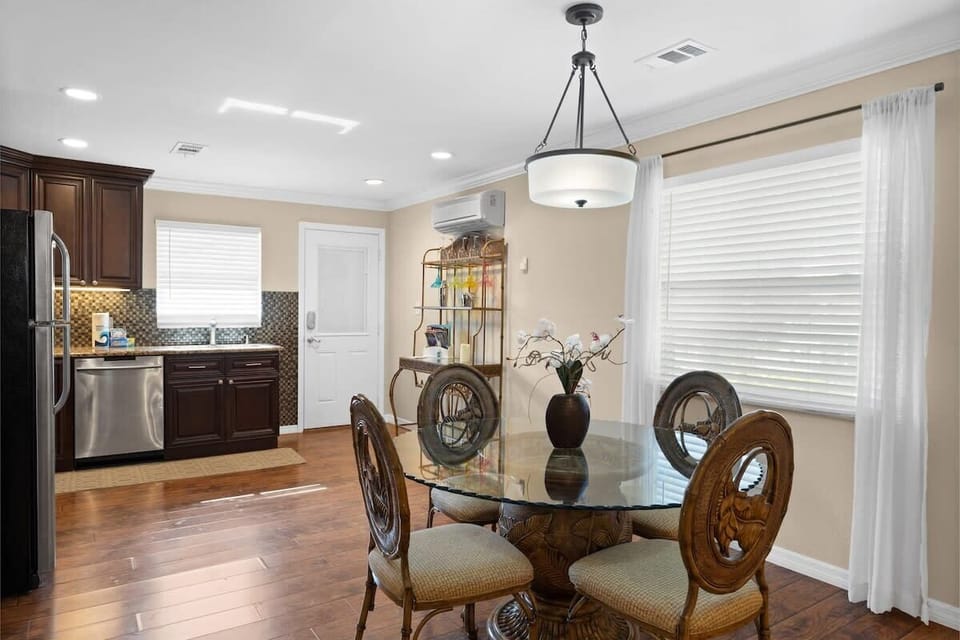 Dining table for four guests