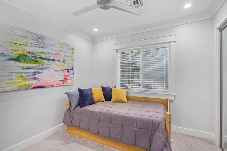 Bedroom 3 features a twin-size daybed with a twin-size trundle.