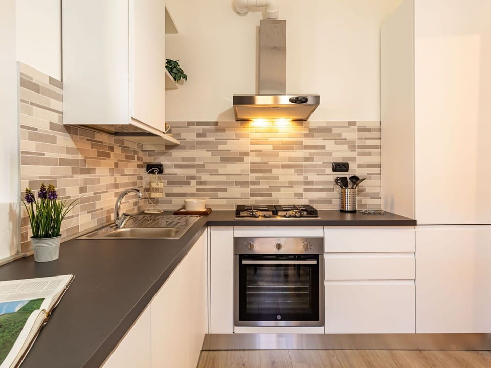 Countertop, Cabinetry, Property, Plant, Kitchen, Kitchen Stove, Sink, Wood, Interior Design, Tap