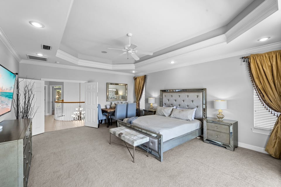 2nd Floor Luxurious bedroom #4 with King Bed.
