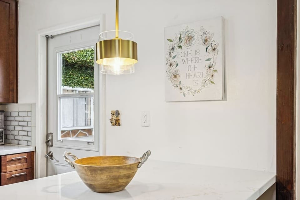 Newly renovated open kitchen and dining area.