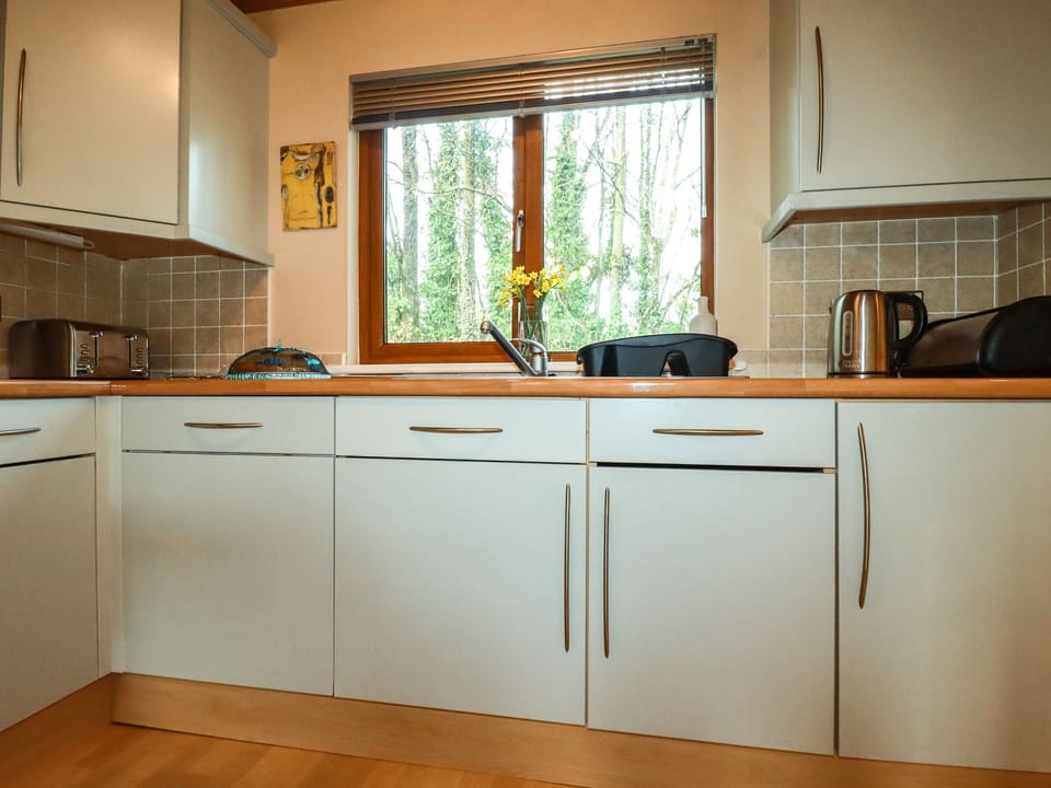 Fridge, dishwasher, electric kettle, toaster