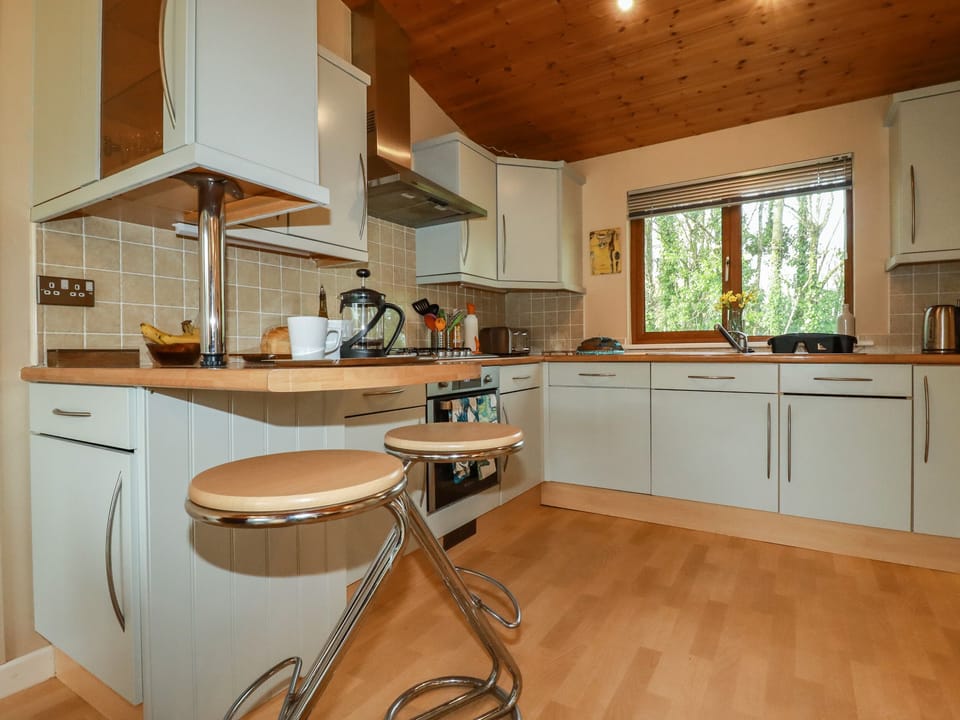 Fridge, dishwasher, electric kettle, toaster