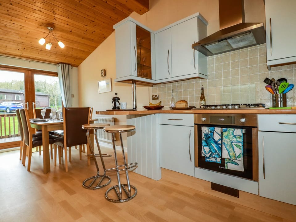 Fridge, dishwasher, electric kettle, toaster