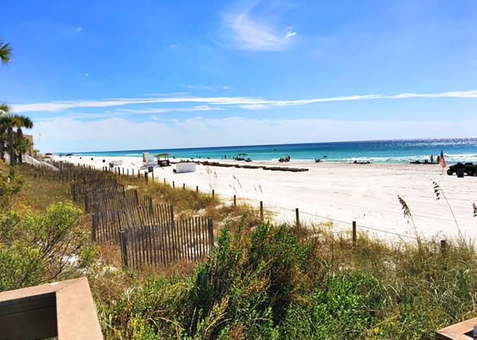 Just steps away from the beach