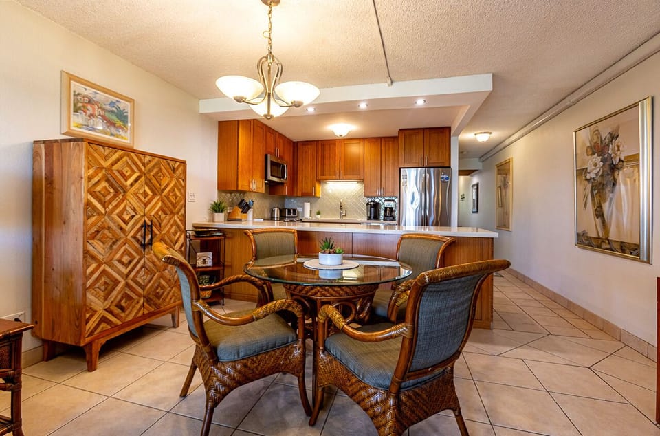 Dining and kitchen area