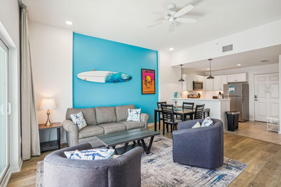 Condo, Multiple Beds (Madeira Bay Resort I 1505) | Living area | TV