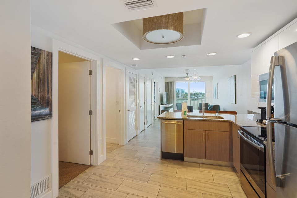 Condo, Multiple Beds (Oceana 204 East) | Private kitchen | Oven, toaster