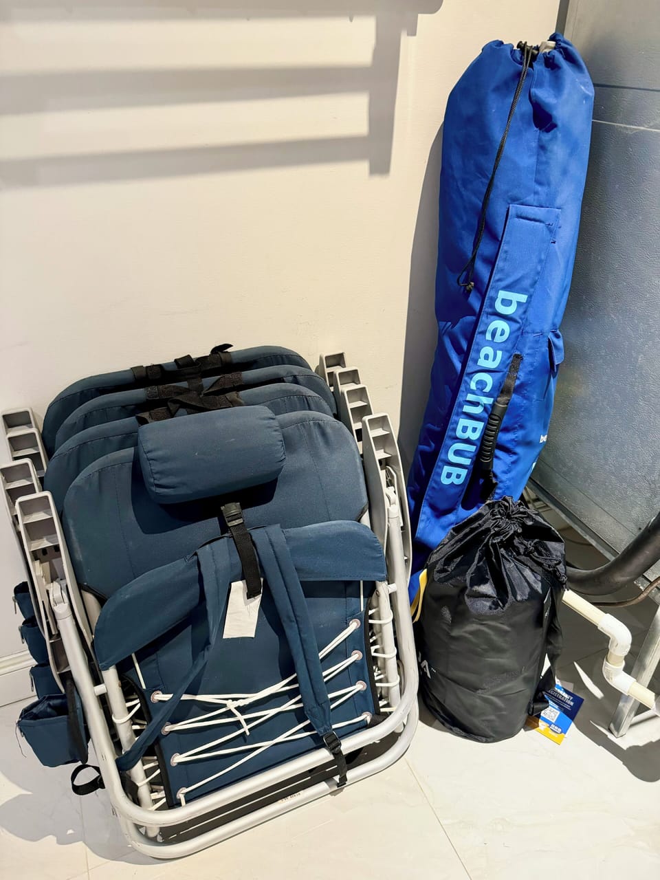 High-quality beach gear + cart for effortless walks to the sand