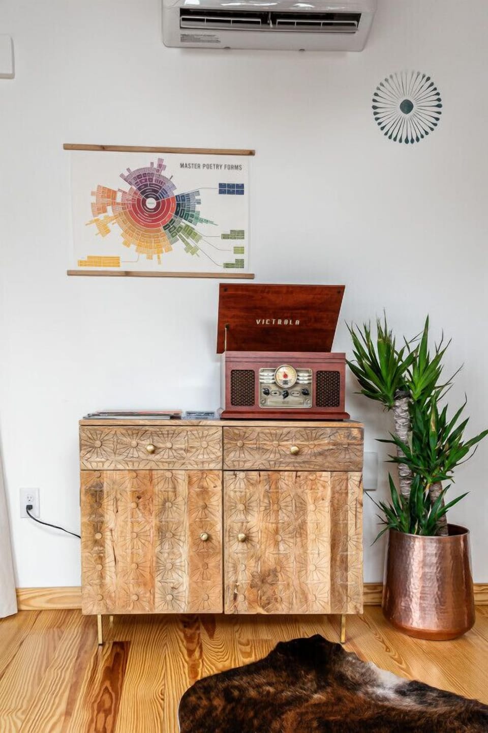 Record player and some of our favorites on vinyl