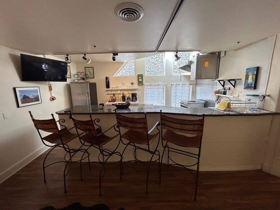 Bar and kitchen