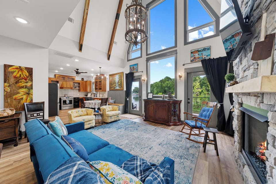 Lots of natural light in the living room