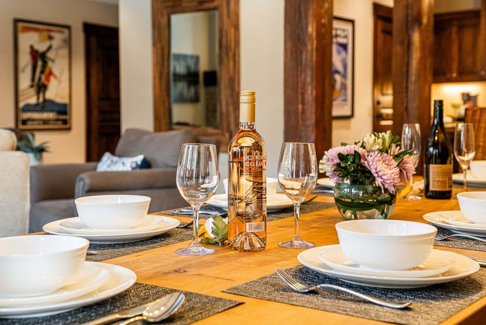 Spacious dining table