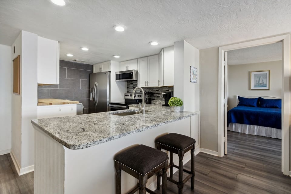 Barstool Seating for Two at Kitchen Counter