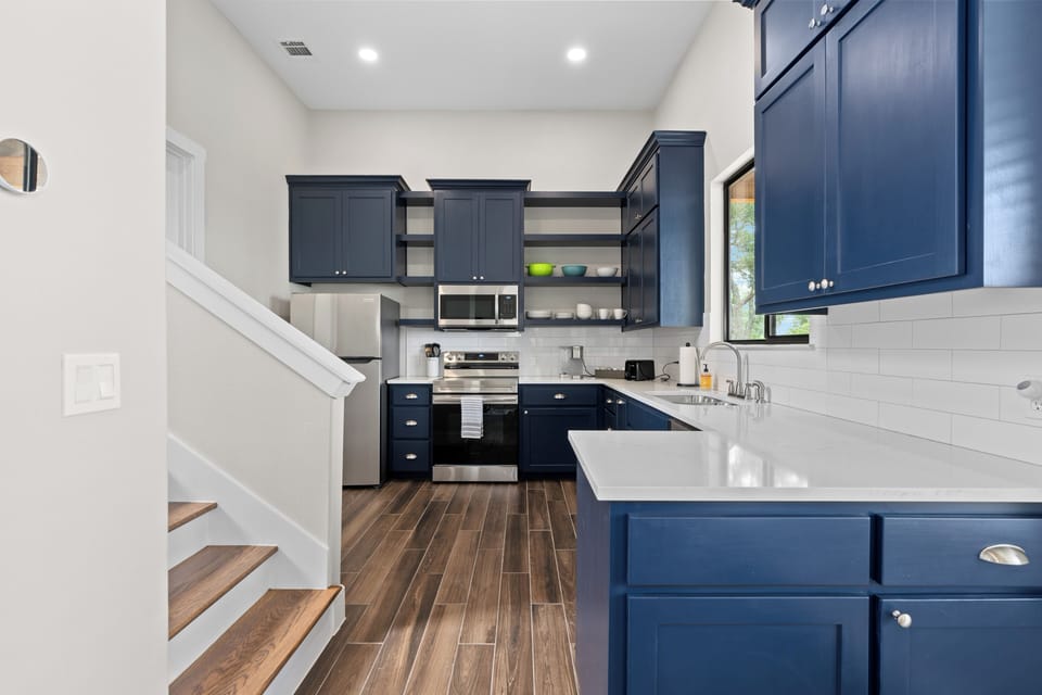 Fully stocked kitchen