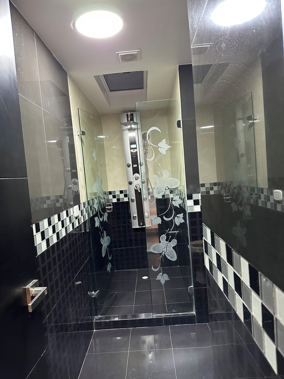 Family Room | Bathroom | Shower, rainfall showerhead, hair dryer (on request), bathrobes