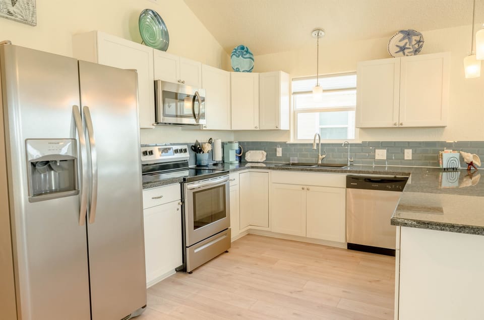 Gorgeous Kitchen with Wine Refrigerator & All New Stainless Steel Appliances