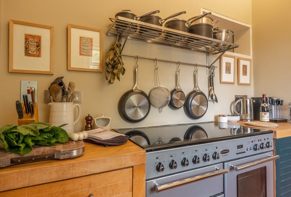 The Gate House, Wolterton Park, Blickling: The well-equipped kitchen enjoys a Rangemaster cooker