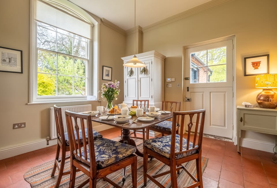 Ground floor: Open-plan kitchen and dining room with beautiful views