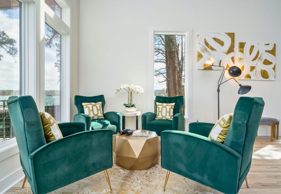 Tucked beside the main gathering areas, this cozy sitting space is ideal for morning coffee or evening conversations.