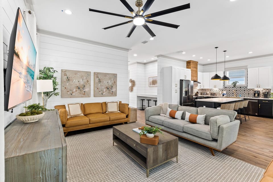 Plenty of space for large group gatherings.