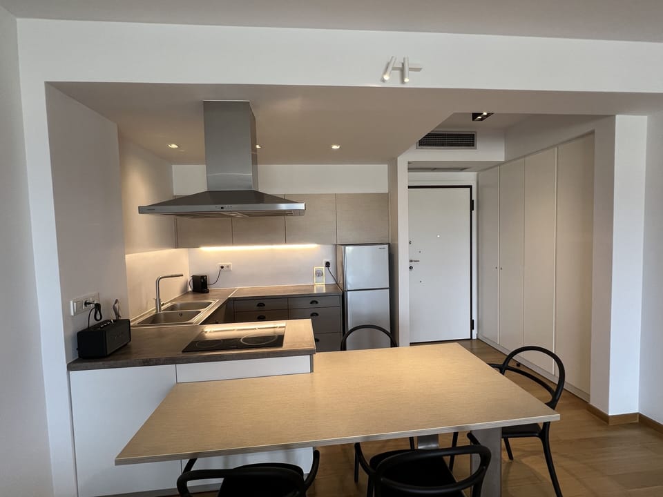 Dining and kitchen area