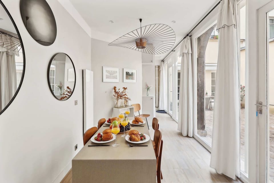 The dining area