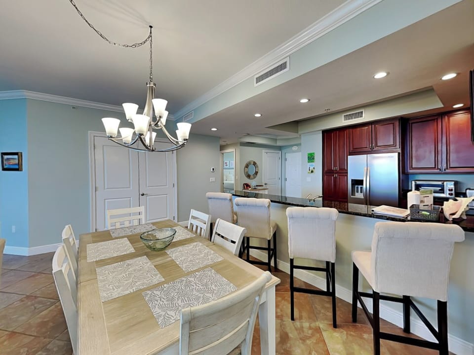 Dining Area and Kitchen with Bar Seating